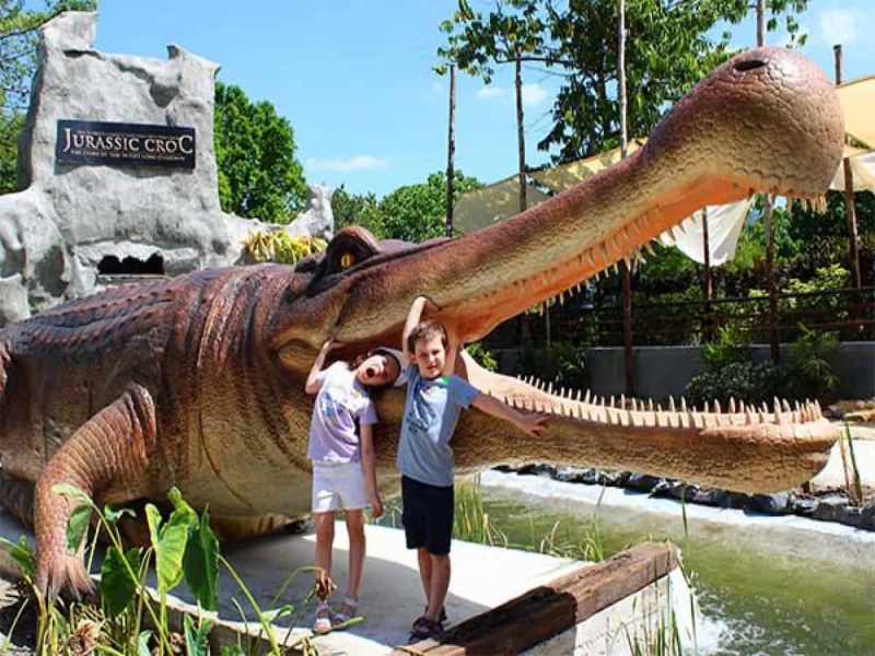 Jurassic croc section at Crocodile Adventureland Langkawi
