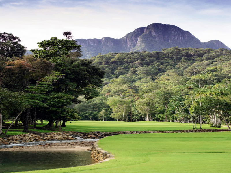 Mountains shadowing the Els Club Teluk Datai Langkawi