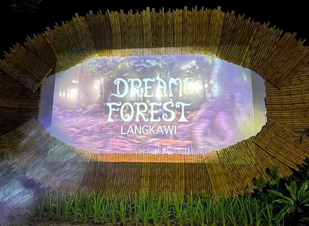 Dream Forest Langkawi sign at the entrance